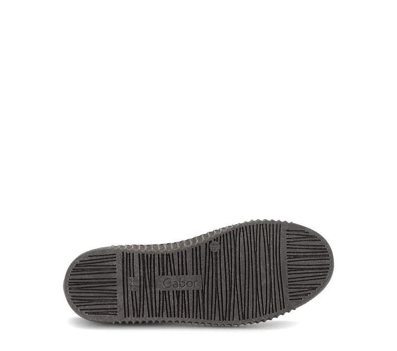 Baskets montantes noires en cuir lisse