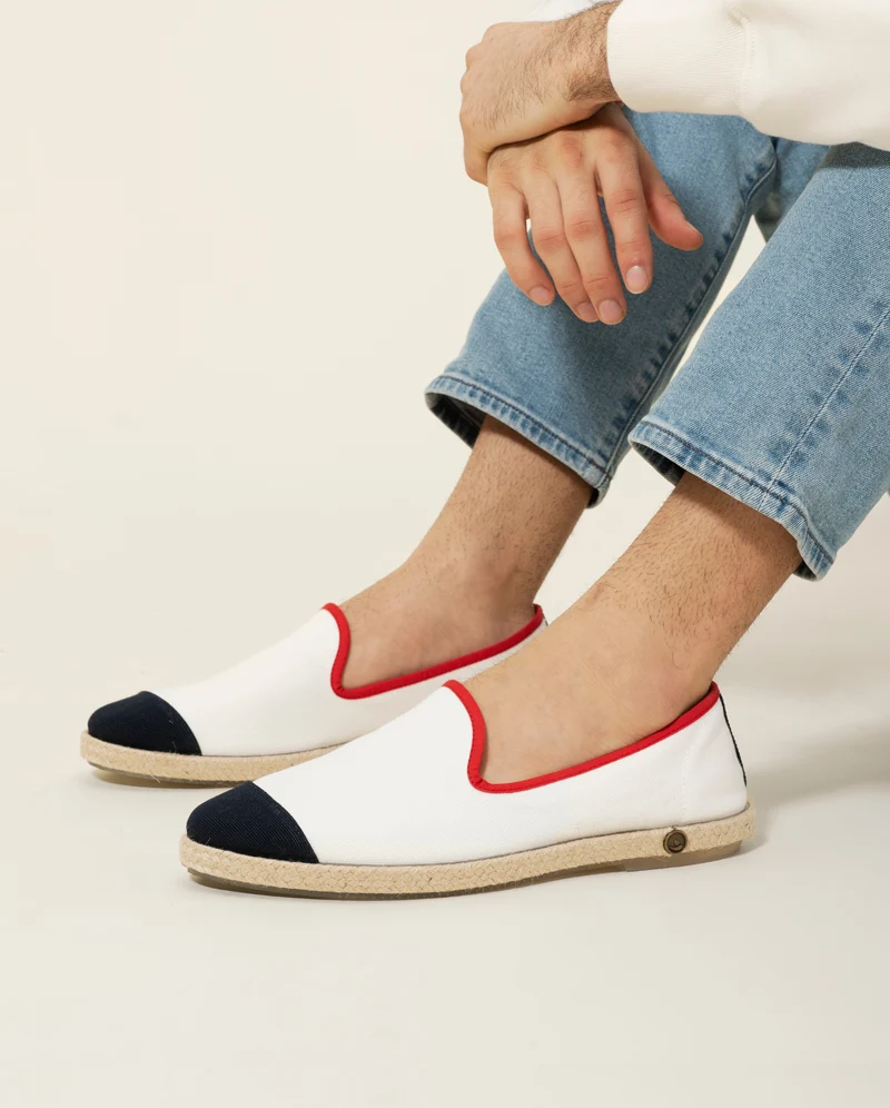 Espadrille homme coton, flag