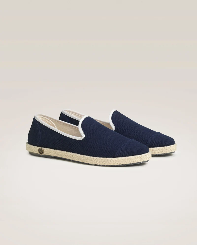 Espadrille femme Cenitz, coton marine