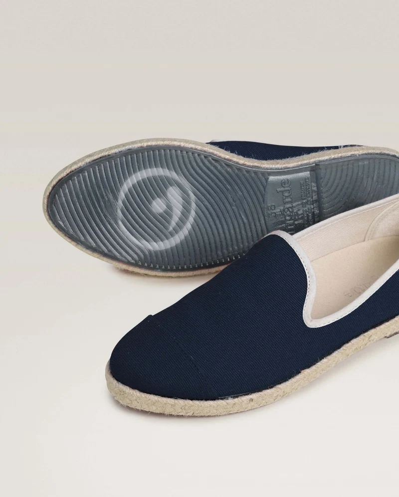 Espadrille femme Cenitz, coton marine