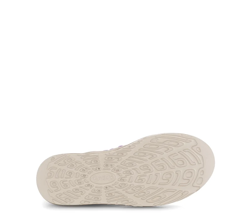Bottines beiges en cuir velours (lacets violets)