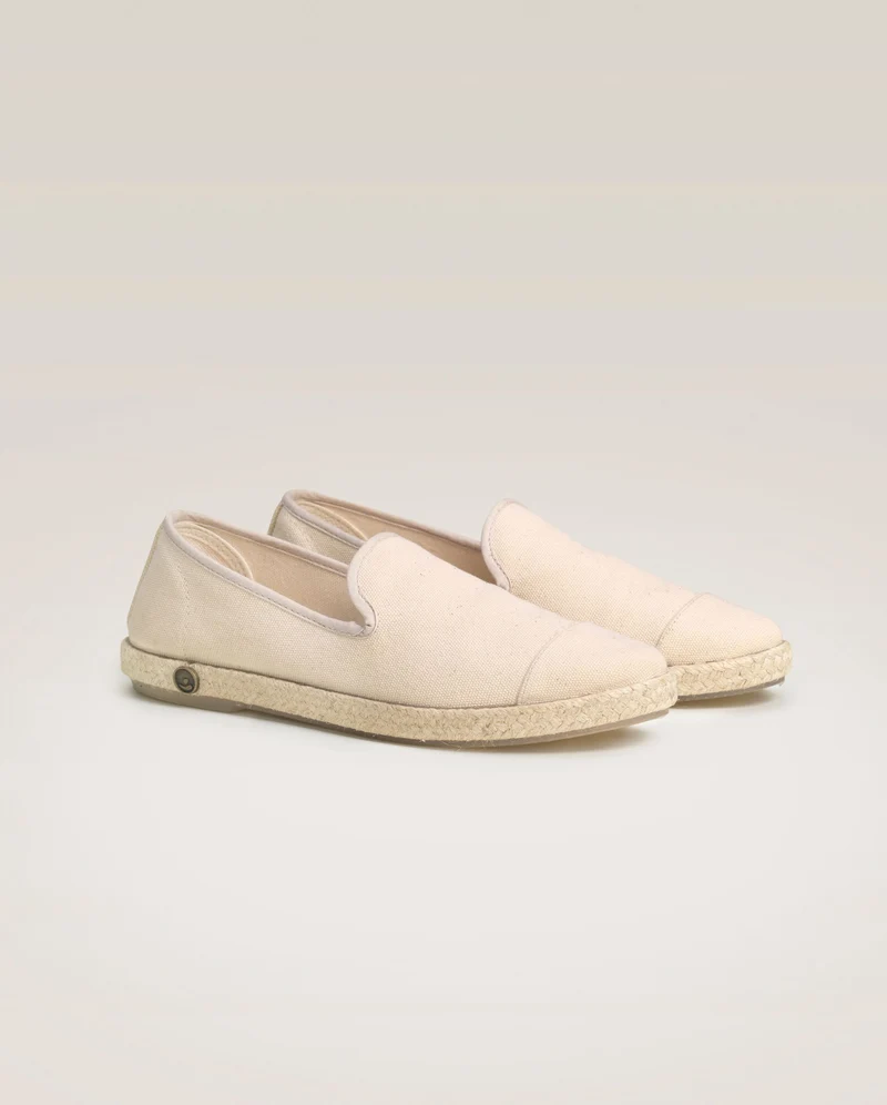 Espadrille femme Cenitz, coton ivoire