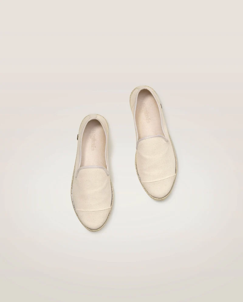 Espadrille femme Cenitz, coton ivoire
