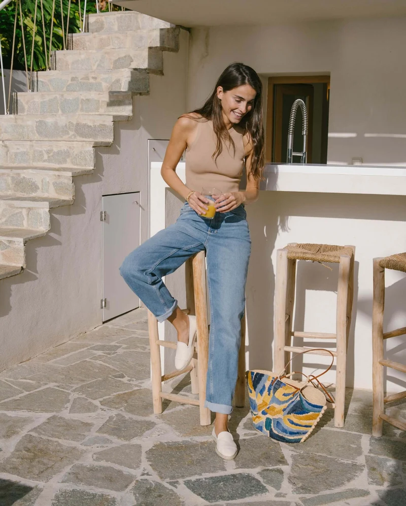 Espadrille femme Cenitz, coton ivoire
