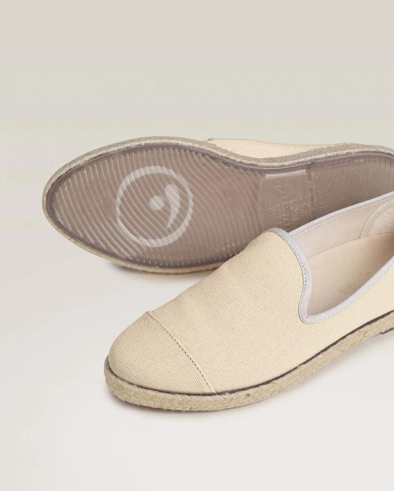 Espadrille femme Cenitz, coton ivoire