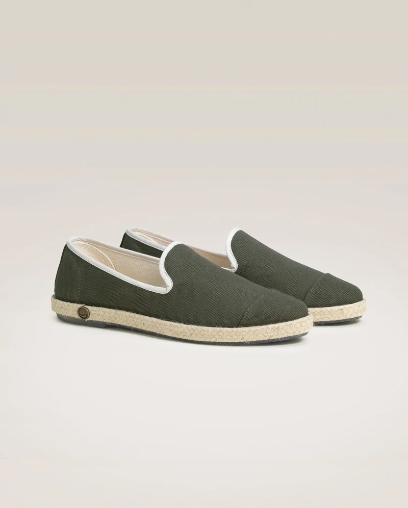 Espadrille homme Cenitz, coton kaki