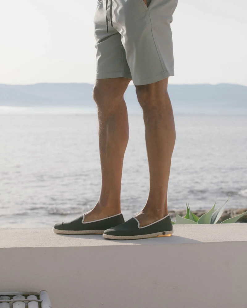 Espadrille homme Cenitz, coton kaki