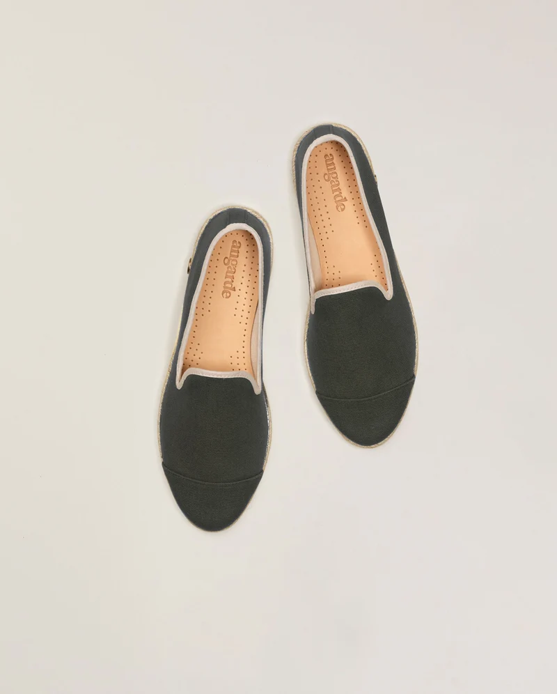 Espadrille homme Cenitz, coton kaki