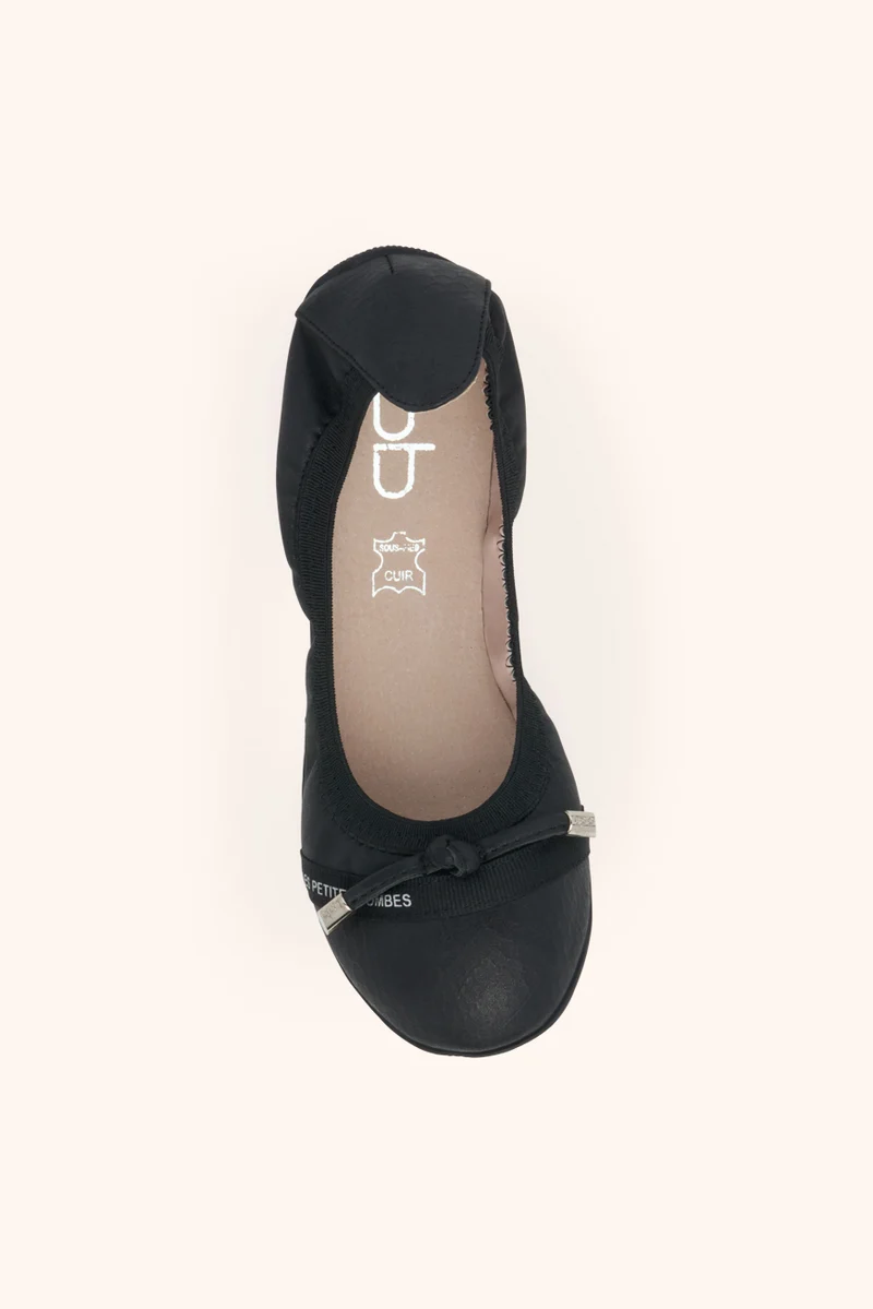 BALLERINES JELINIA NOIR METAL