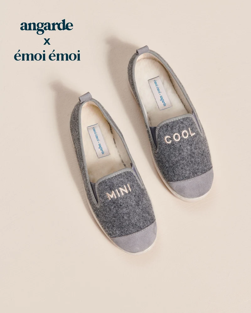 Chausson enfant Bruson, Mini cool x émoi émoi gris