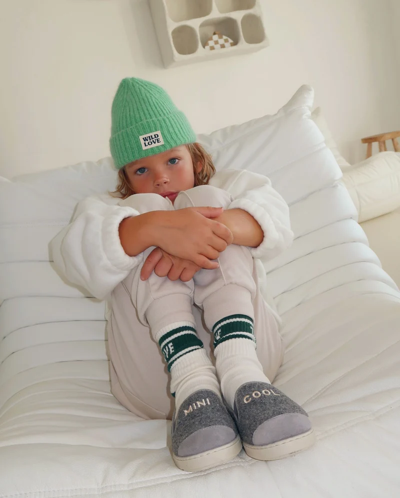 Chausson enfant Bruson, Mini cool x émoi émoi gris
