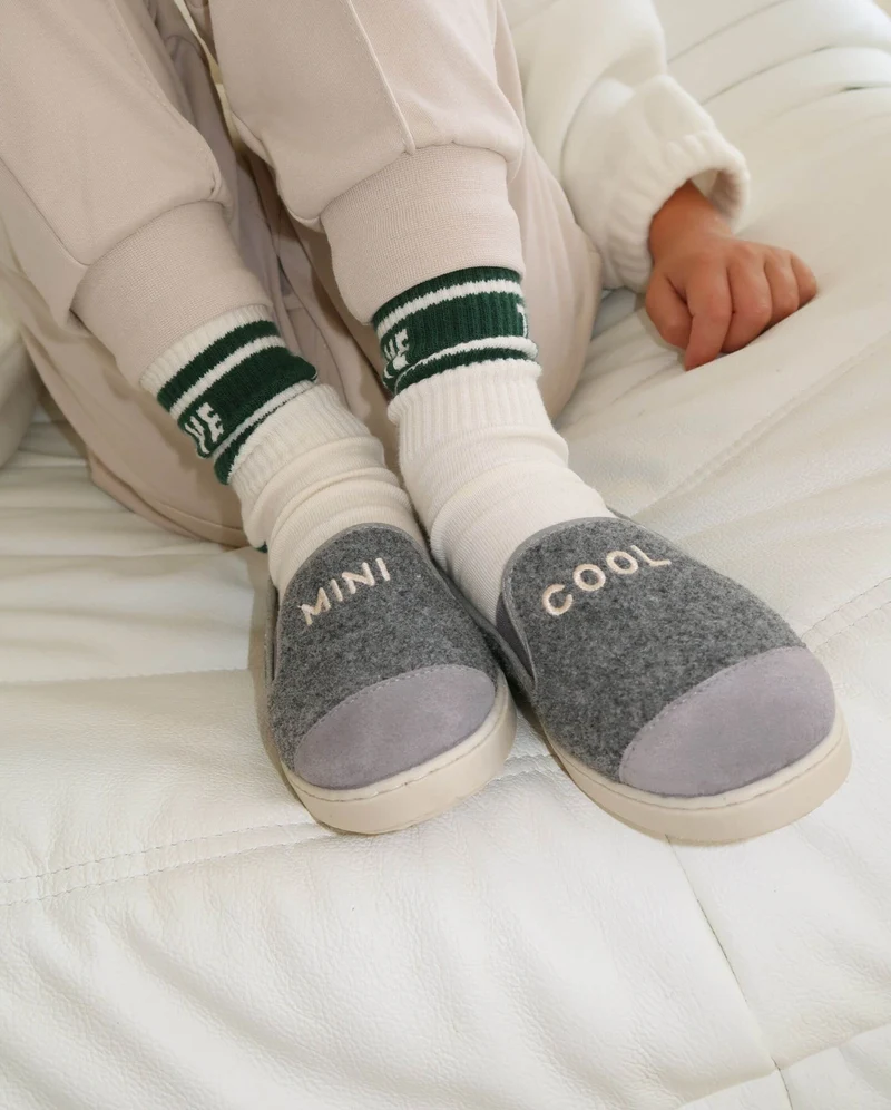 Chausson enfant Bruson, Mini cool x émoi émoi gris