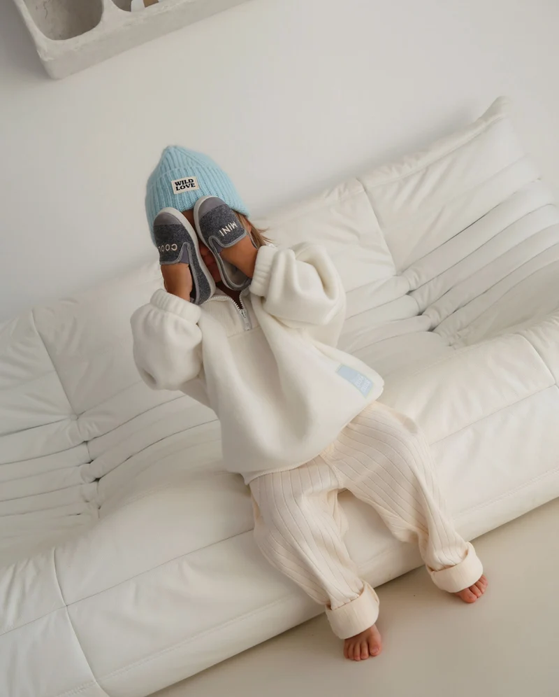 Chausson enfant Bruson, Mini cool x émoi émoi gris