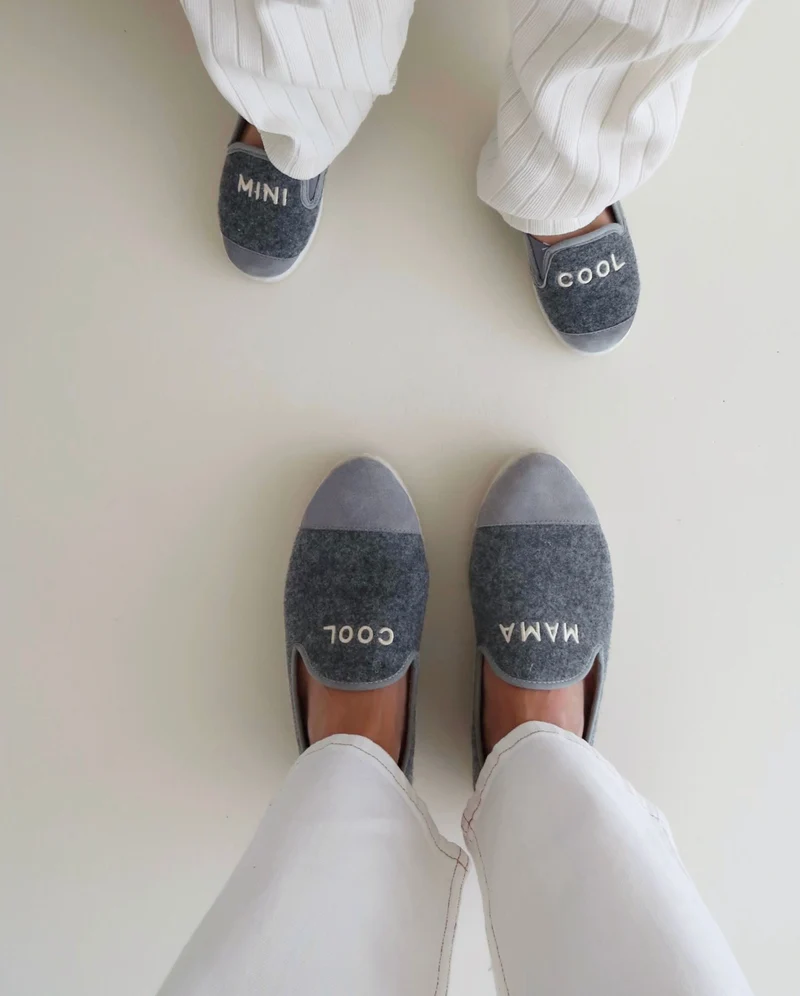 Chausson enfant Bruson, Mini cool x émoi émoi gris