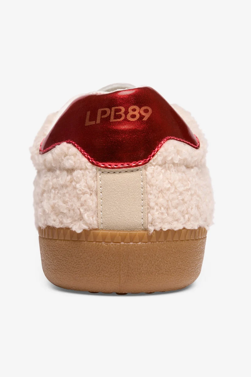 BASKETS 89 MAELLE BEIGE / ROUGE METAL