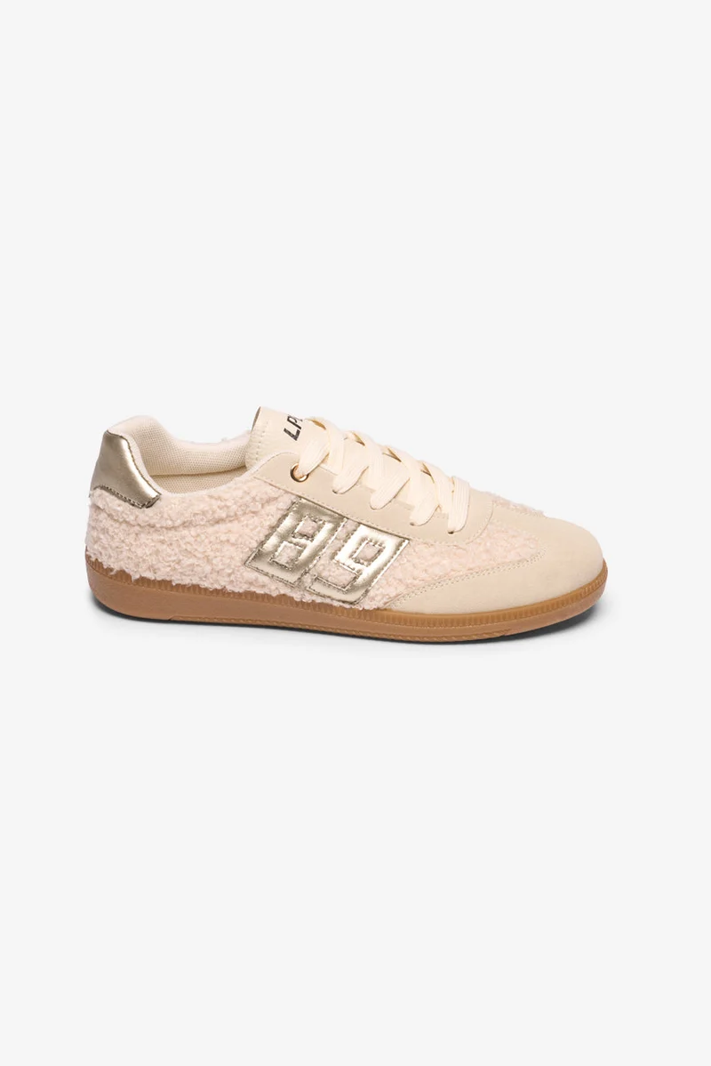 BASKETS 89 MAELLE BEIGE / DORE METAL