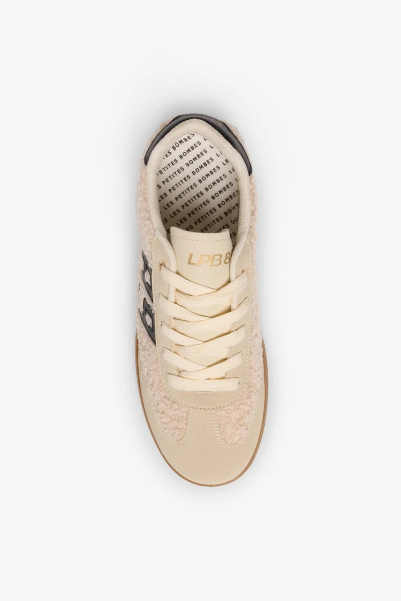 BASKETS 89 MAELLE BEIGE / NOIR