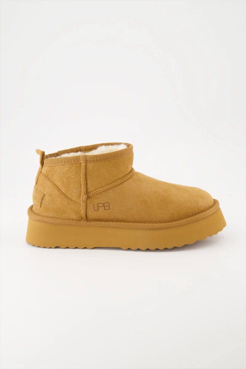 BOOTS FOURREES JULINA CAMEL GLITTER