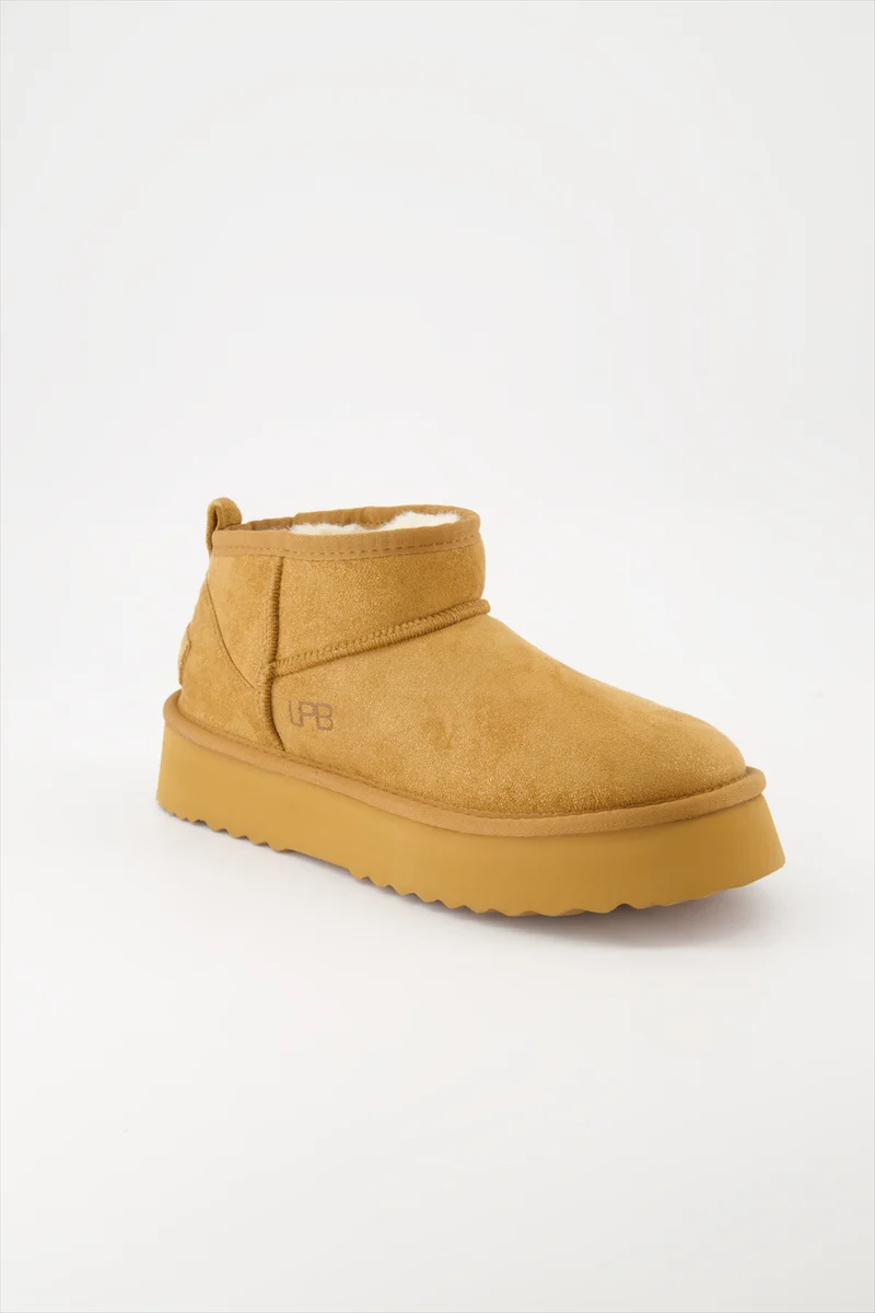 BOOTS FOURREES JULINA CAMEL GLITTER