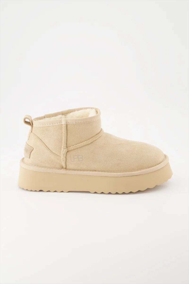 BOOTS FOURREES JULINA BEIGE GLITTER