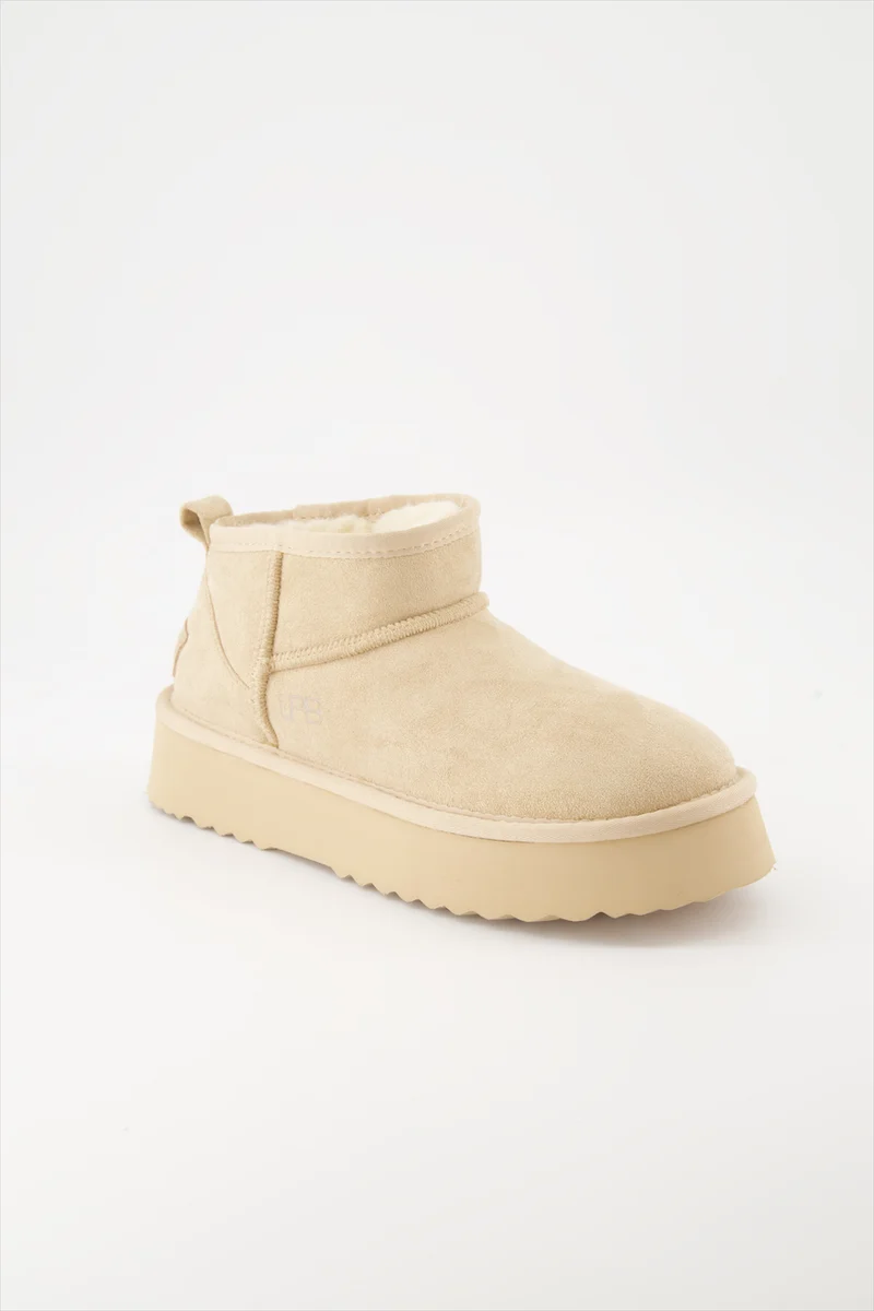 BOOTS FOURREES JULINA BEIGE GLITTER