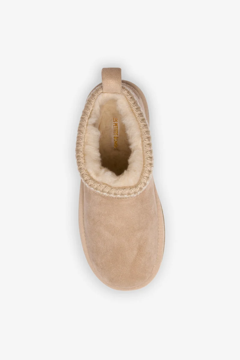 BOOTS FOURREES MELORA BEIGE GLITTER