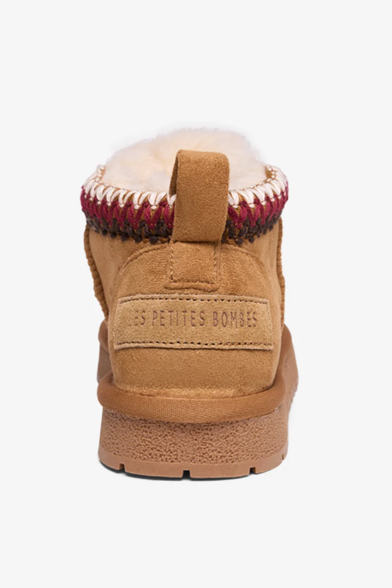 BOOTS FOURREES MELORA CAMEL GLITTER