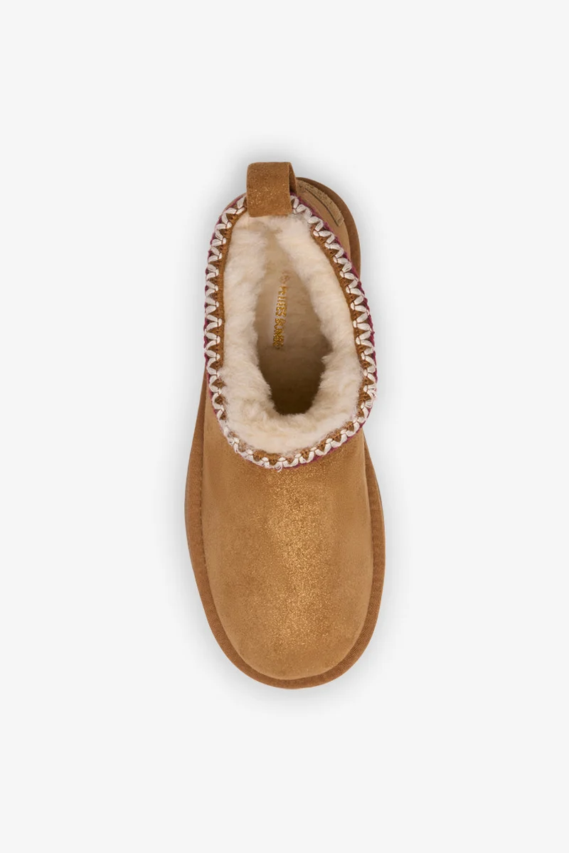 BOOTS FOURREES MELORA CAMEL GLITTER