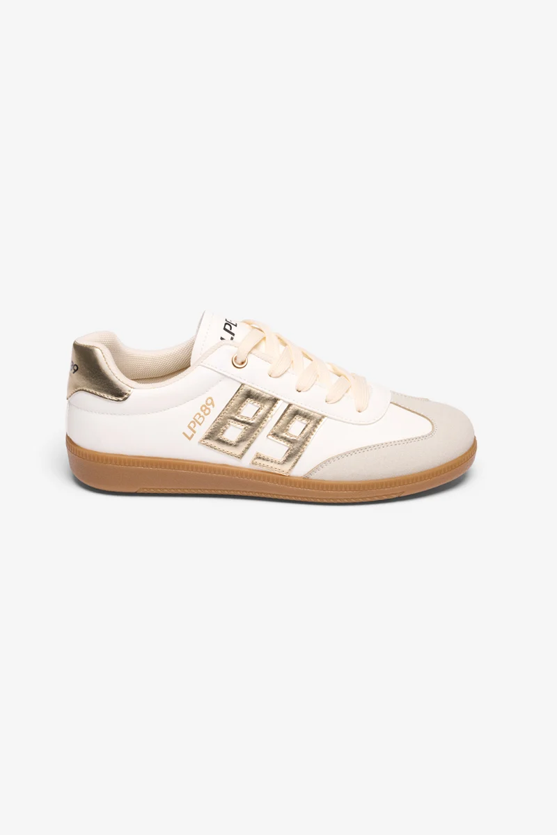 BASKETS 89 MARILIS BLANC / DORE METAL