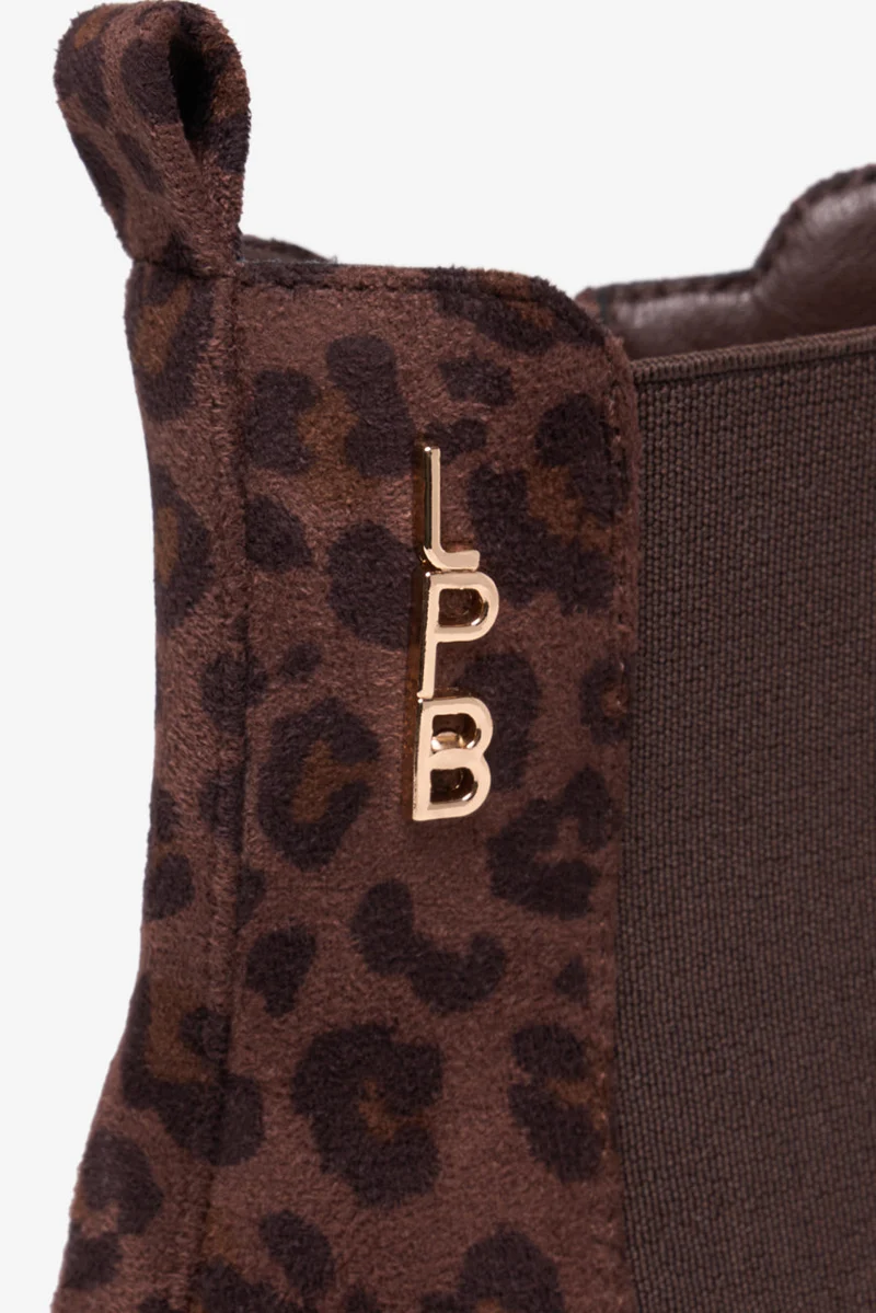 BOTTINES MAENA LEOPARD SUEDINE