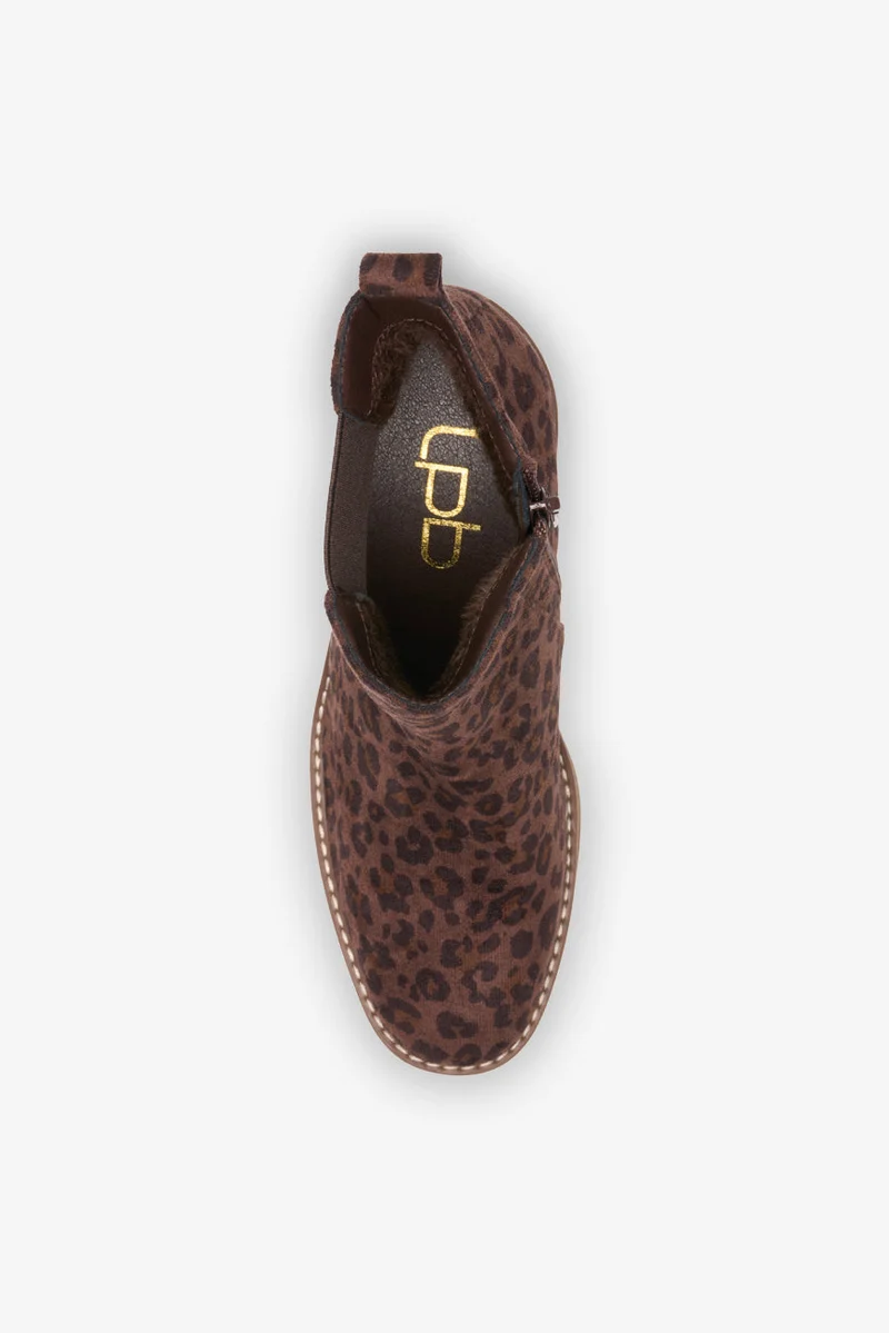 BOTTINES MAENA LEOPARD SUEDINE