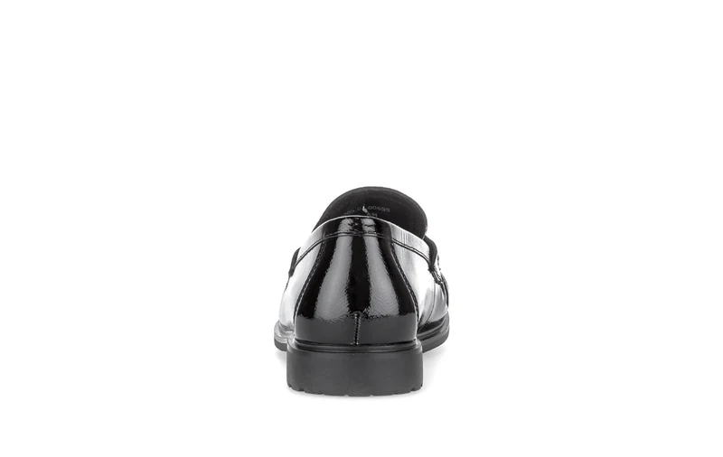Mocassins noirs en nubuck et vernis