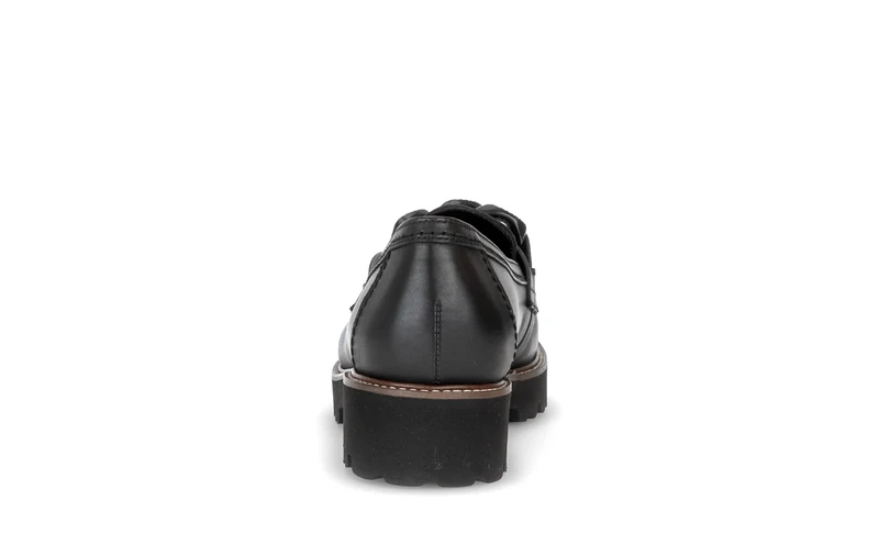 Mocassins noirs en cuir lisse