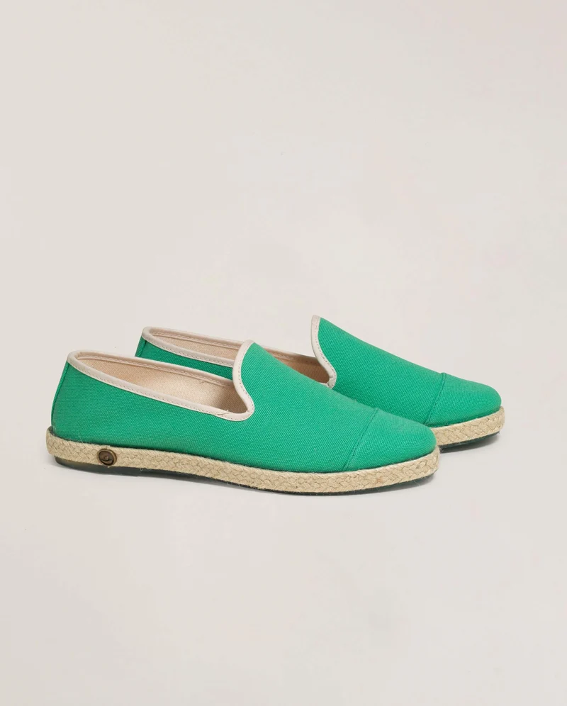 Espadrille homme Cenitz, coton menthe