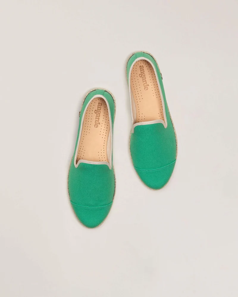 Espadrille homme Cenitz, coton menthe