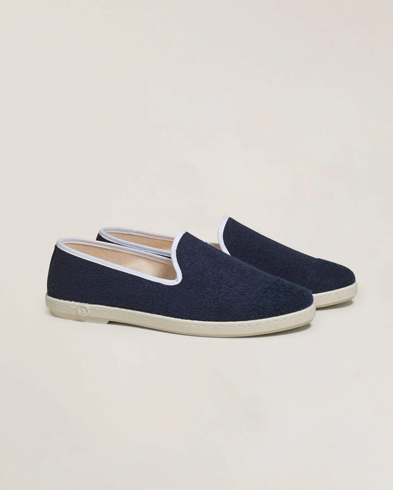 Espadrille homme éponge, marine