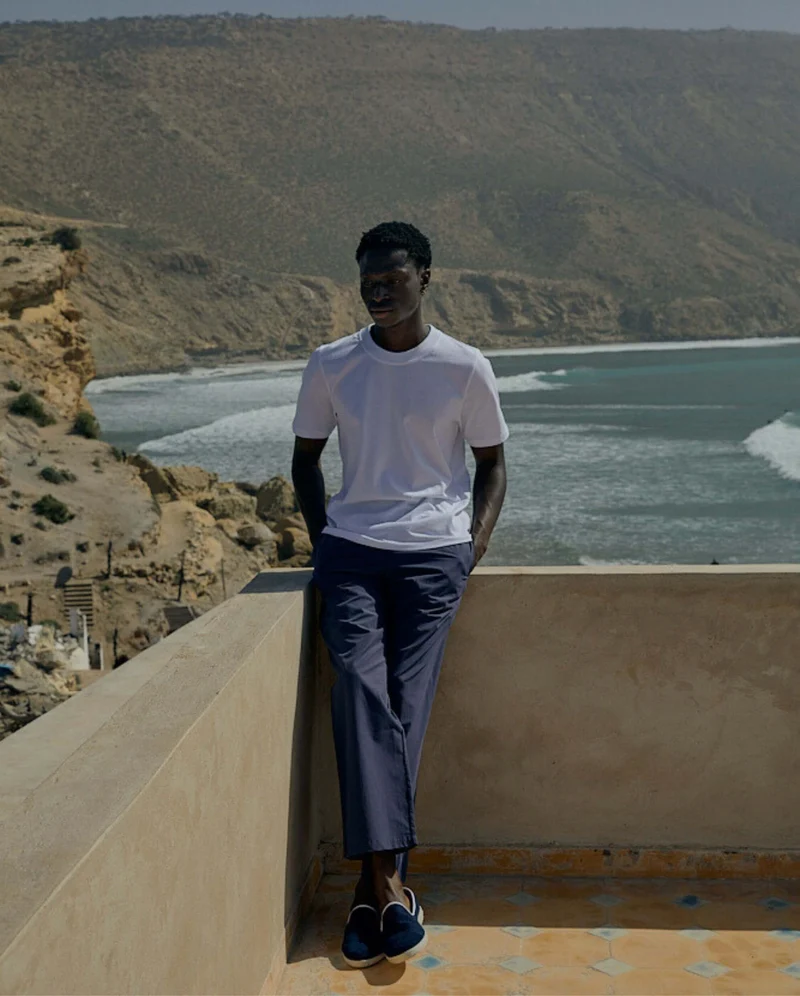 Espadrille homme éponge, marine