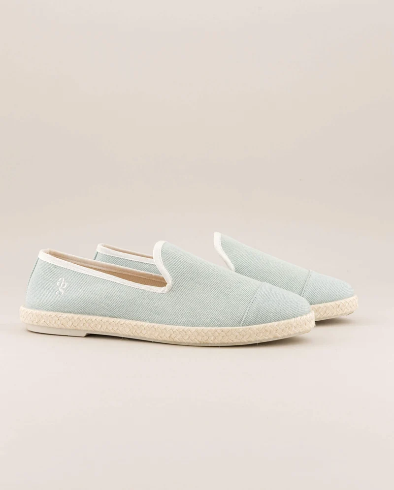 Espadrille femme Cenitz, denim clair