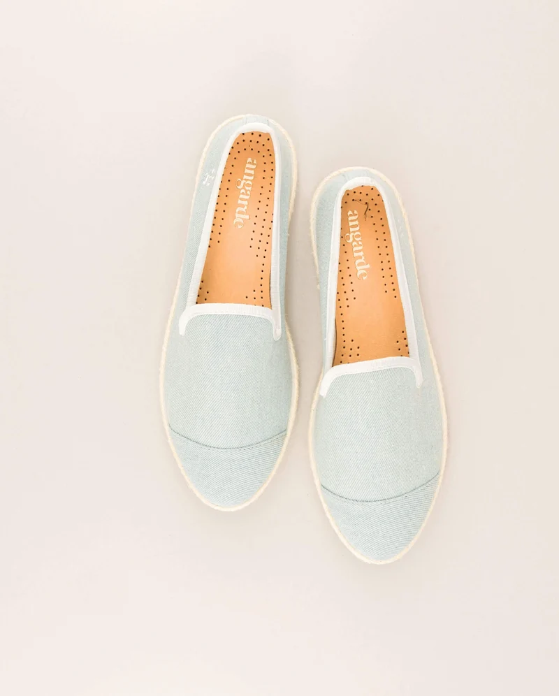 Espadrille femme Cenitz, denim clair