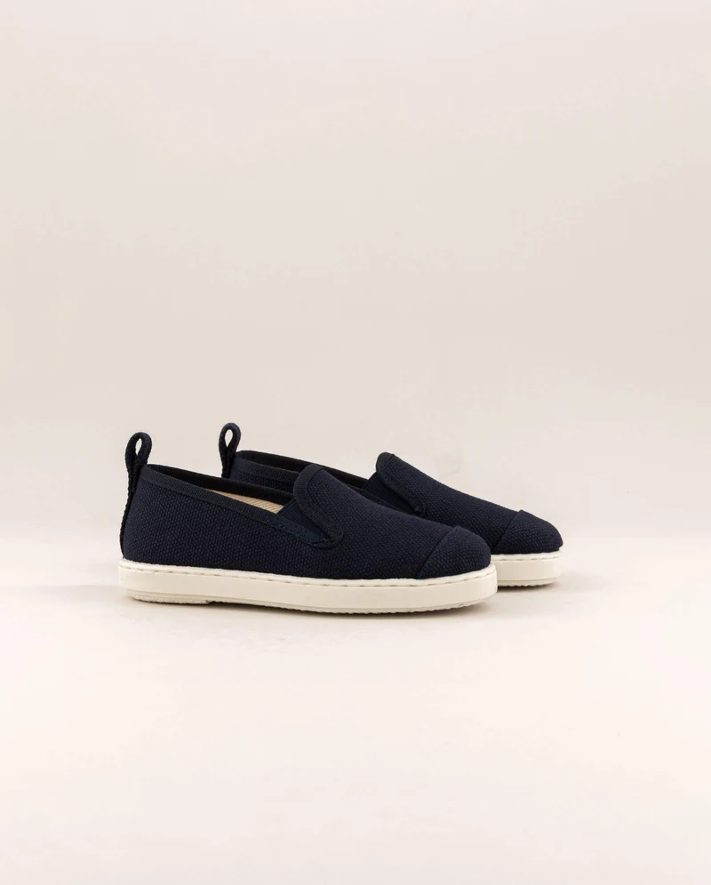 Espadrille enfant Cenitz, coton marine