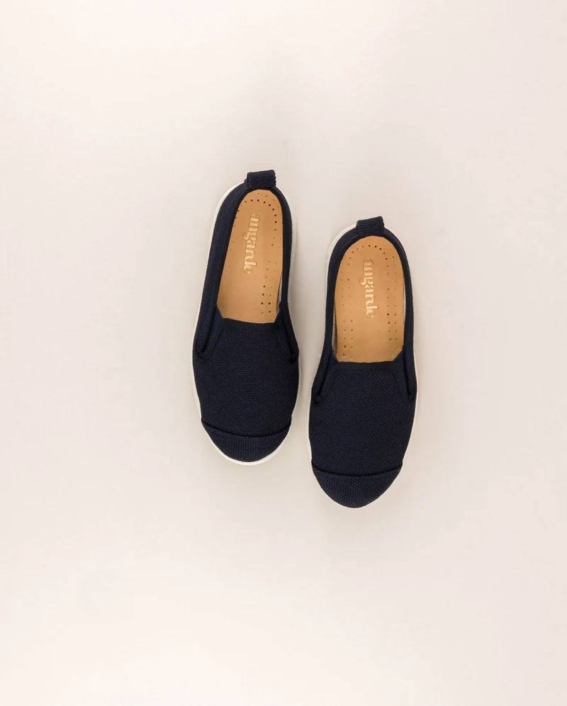 Espadrille enfant Cenitz, coton marine