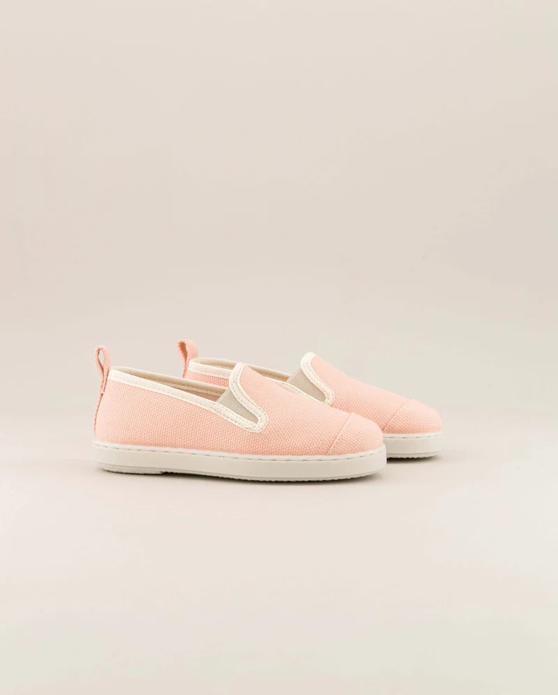 Espadrille enfant Cenitz, coton nude