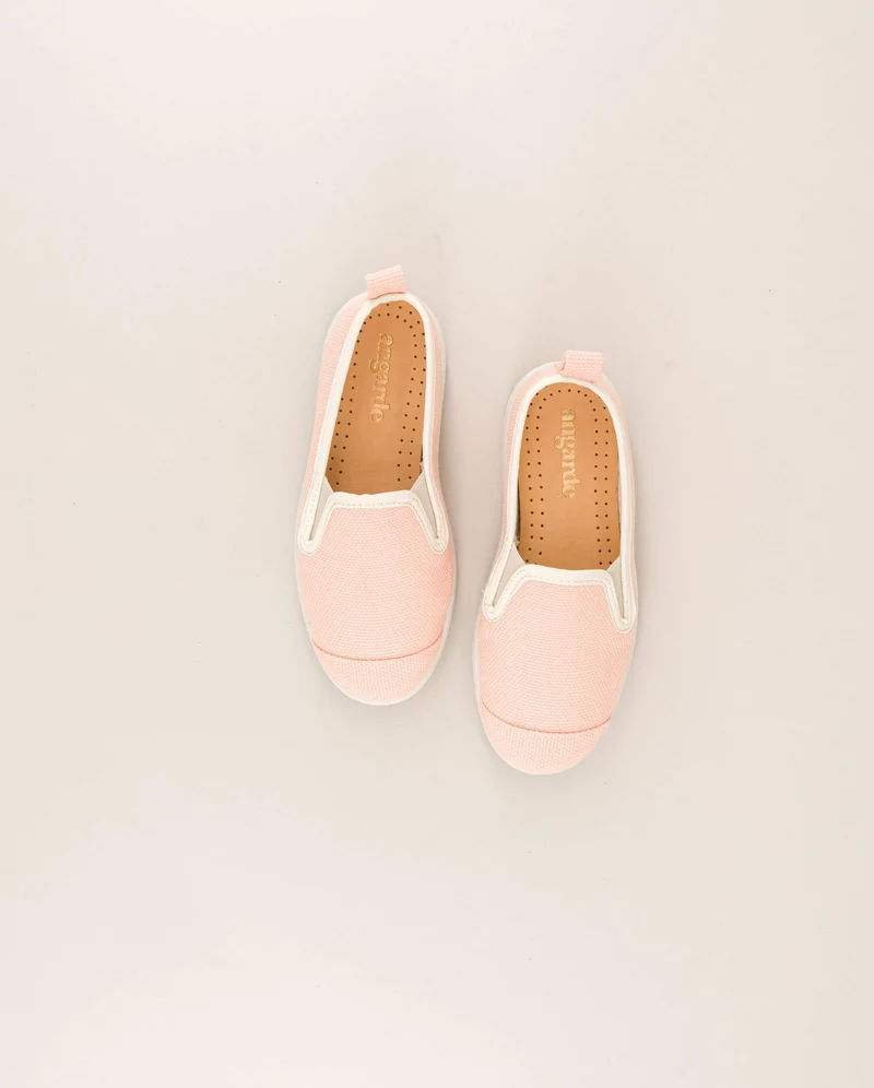 Espadrille enfant Cenitz, coton nude