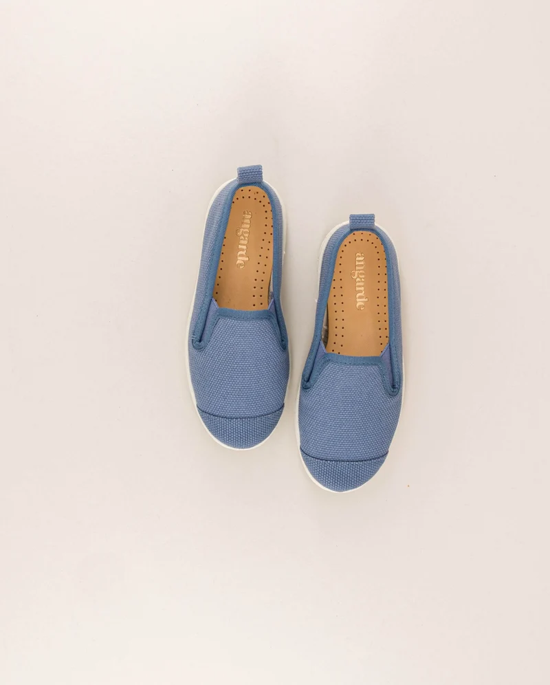 Espadrille enfant Cenitz, coton indigo