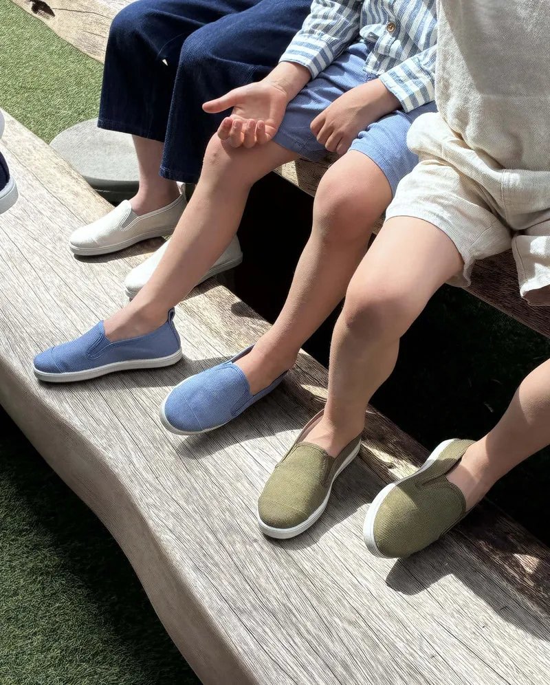 Espadrille enfant Cenitz, coton indigo