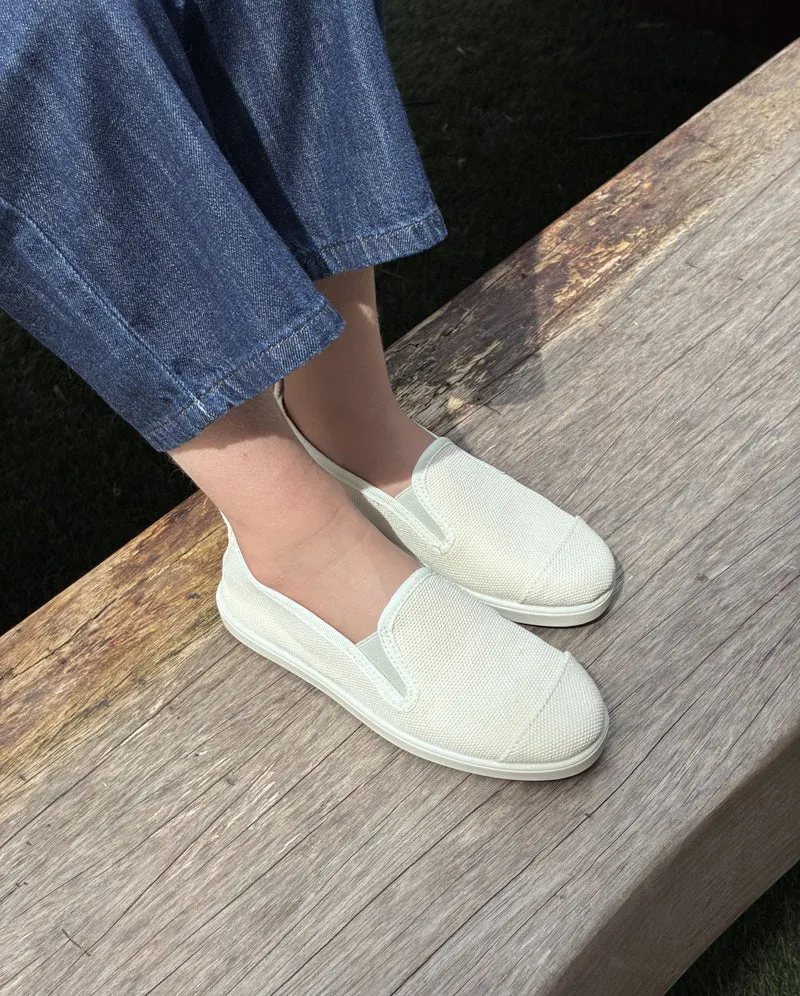 Espadrille enfant Cenitz, coton ivoire