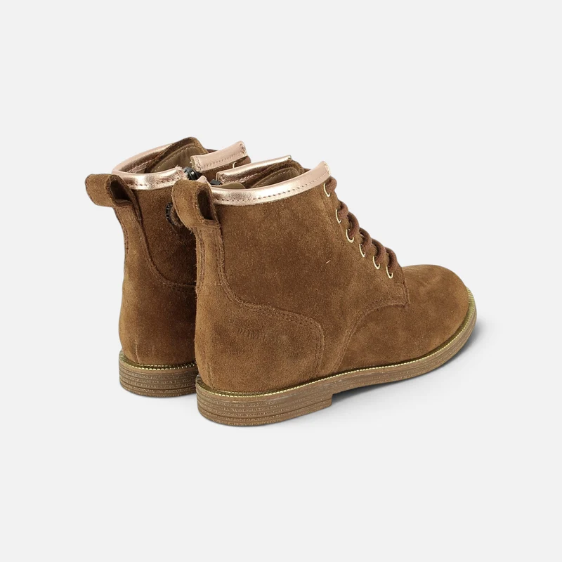 TRIP HI LACE SL - VELOURS - COGNAC