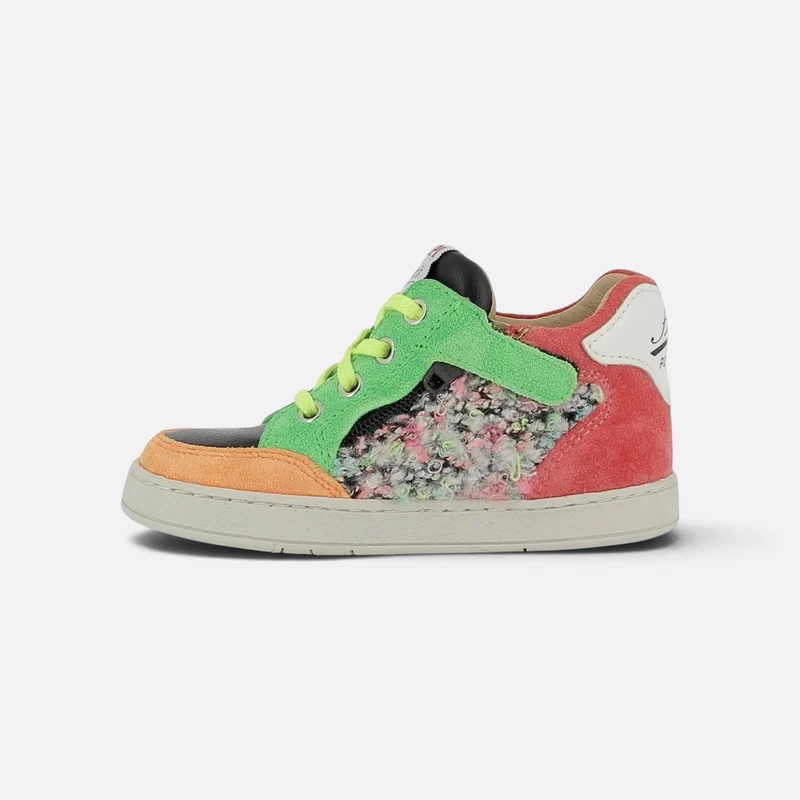 MOUSSE RACING - PUR NAPPA-BOUCL - NOIR-MULTI FLUO