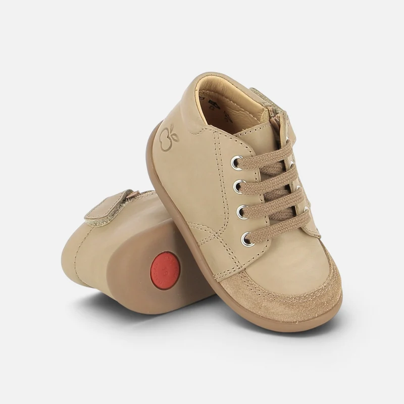 STAND-UP ZIPPY - NAPPA - CHAMOIS