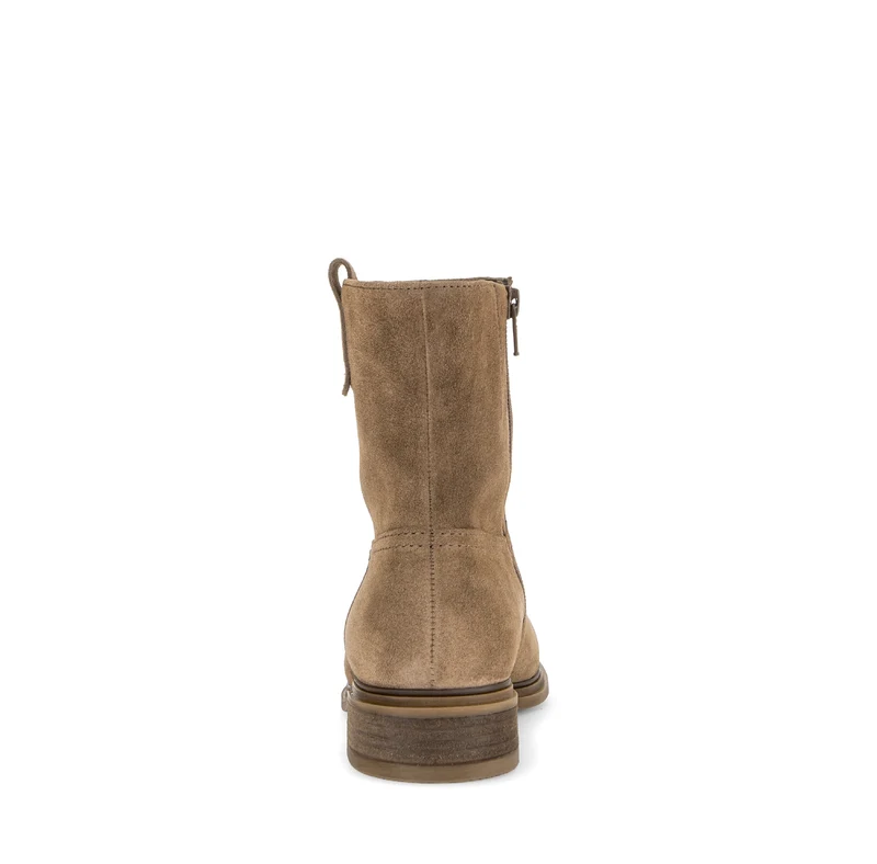 Bottines marron en cuir velours